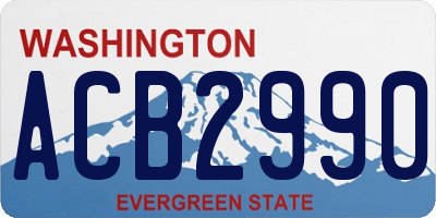 WA license plate ACB2990