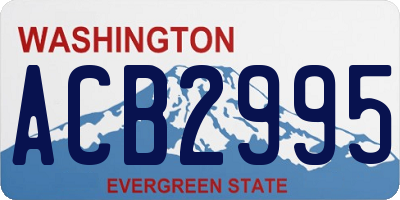 WA license plate ACB2995