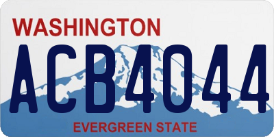 WA license plate ACB4044