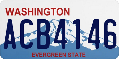 WA license plate ACB4146