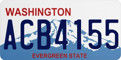 WA license plate ACB4155