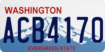 WA license plate ACB4170