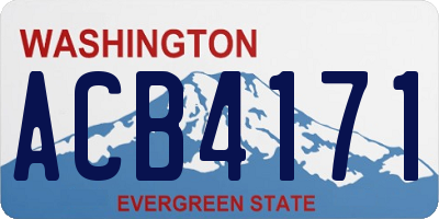 WA license plate ACB4171