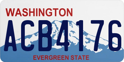 WA license plate ACB4176