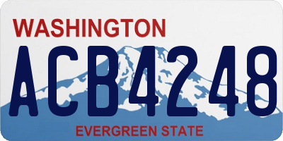 WA license plate ACB4248