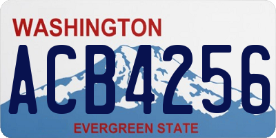 WA license plate ACB4256
