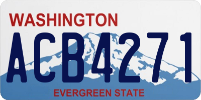 WA license plate ACB4271