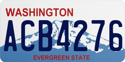 WA license plate ACB4276
