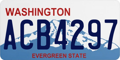 WA license plate ACB4297