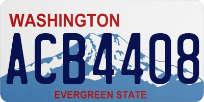 WA license plate ACB4408