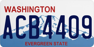 WA license plate ACB4409