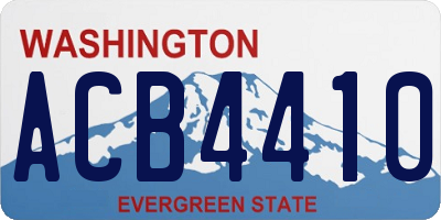 WA license plate ACB4410