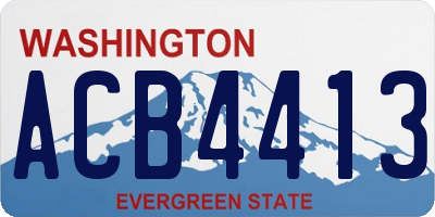 WA license plate ACB4413