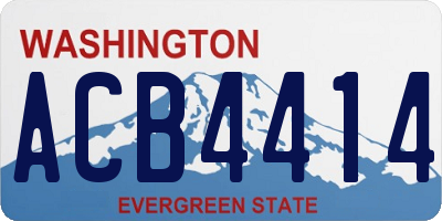 WA license plate ACB4414
