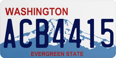 WA license plate ACB4415