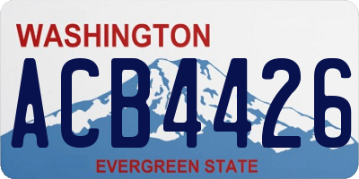 WA license plate ACB4426