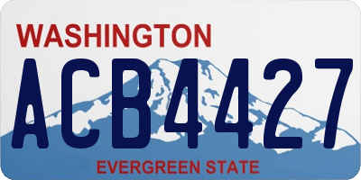 WA license plate ACB4427