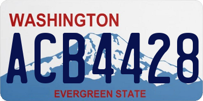 WA license plate ACB4428
