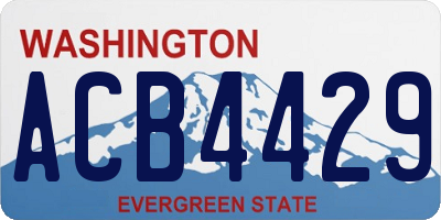 WA license plate ACB4429