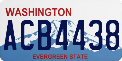 WA license plate ACB4438