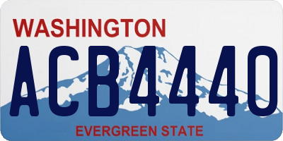 WA license plate ACB4440