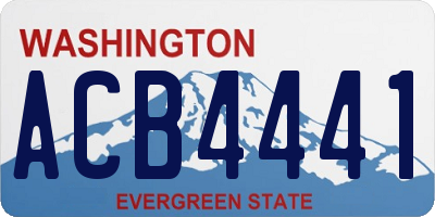 WA license plate ACB4441