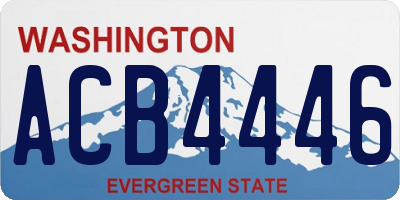 WA license plate ACB4446