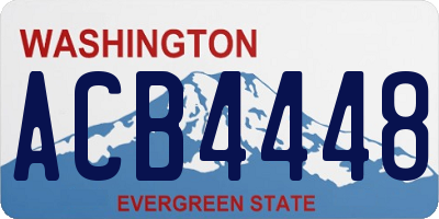 WA license plate ACB4448