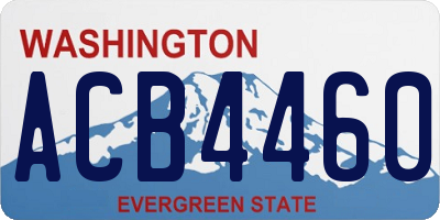 WA license plate ACB4460