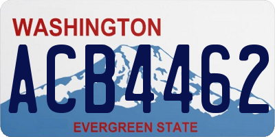WA license plate ACB4462