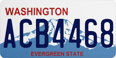 WA license plate ACB4468