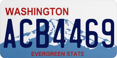 WA license plate ACB4469