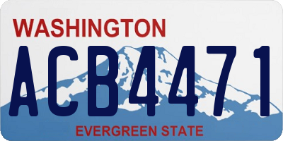 WA license plate ACB4471