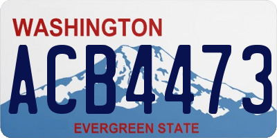 WA license plate ACB4473