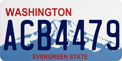 WA license plate ACB4479