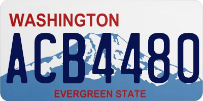 WA license plate ACB4480