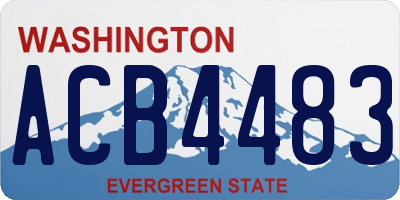 WA license plate ACB4483