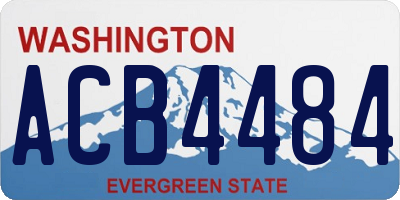 WA license plate ACB4484
