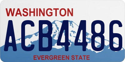 WA license plate ACB4486