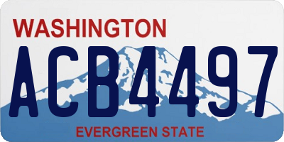 WA license plate ACB4497