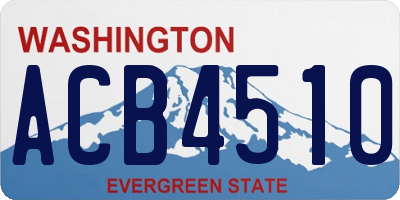 WA license plate ACB4510