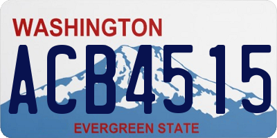WA license plate ACB4515