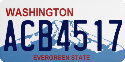 WA license plate ACB4517