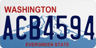 WA license plate ACB4594