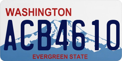 WA license plate ACB4610