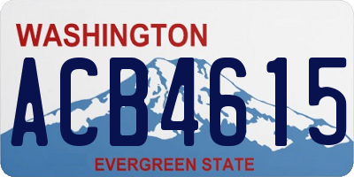 WA license plate ACB4615