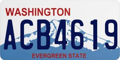 WA license plate ACB4619