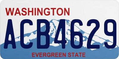 WA license plate ACB4629