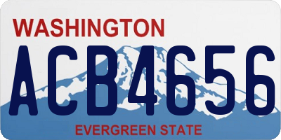 WA license plate ACB4656