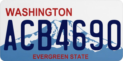 WA license plate ACB4690